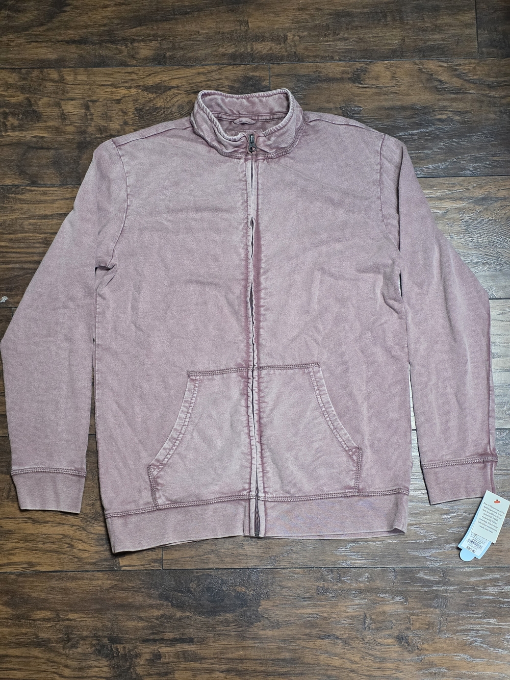 Cat & Jack Kids’ Mauve Acid-Wash Full-Zip Sweatshirt Jacket Size XL 14 – NWT